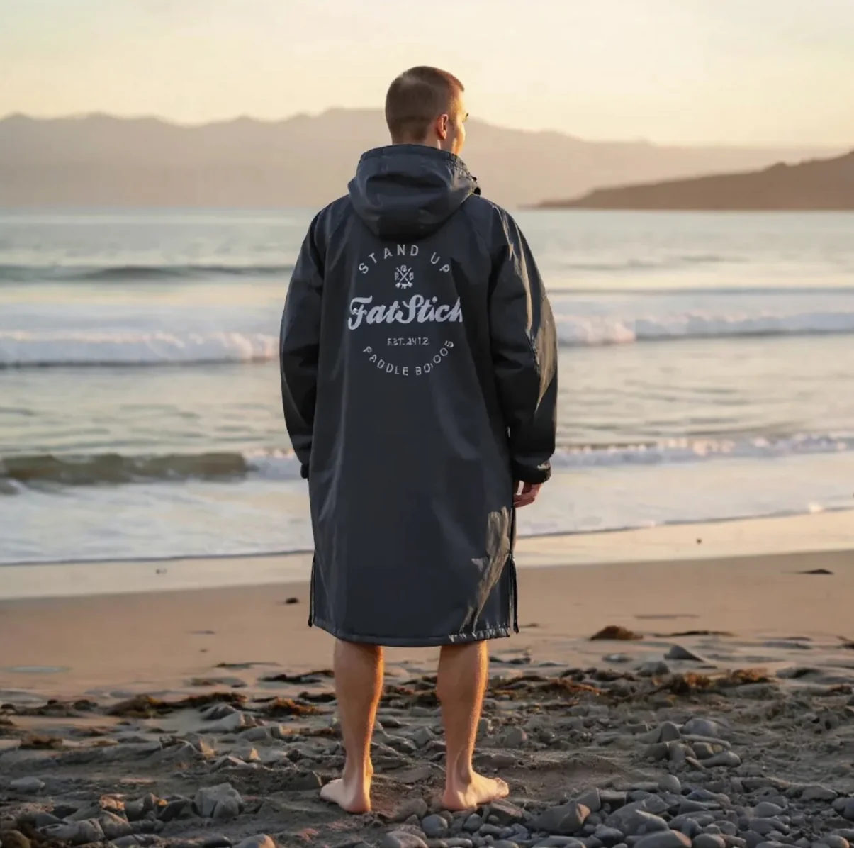 FREE BEANIE | Recycled Fleece Changing Robe “FatWrap�?| Waterproof |Beach | Swimming | Surfing | Coat