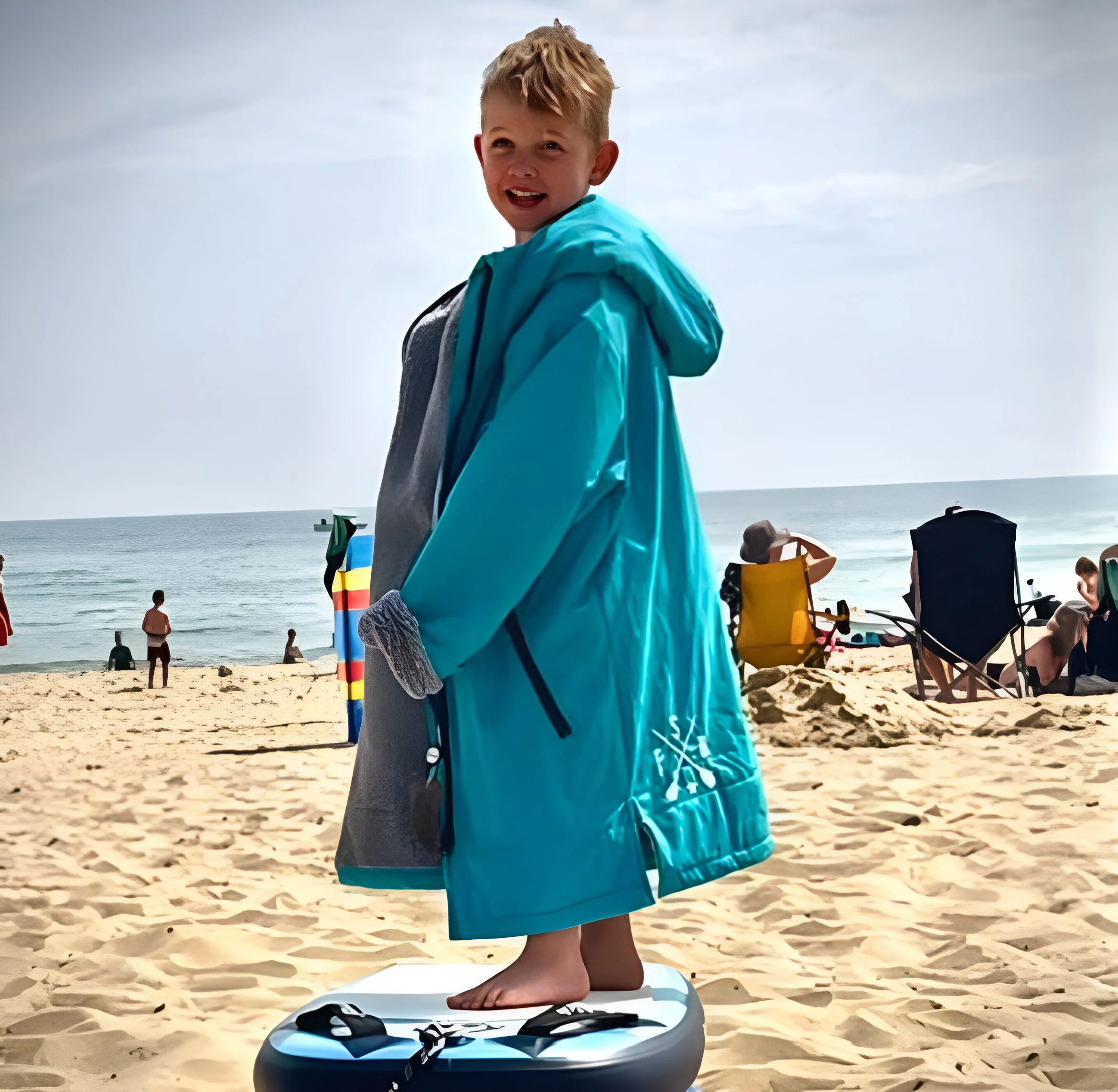 FatStick Kids Childs Changing Robe “FatWrap�?With Sherpa Fleece Lining